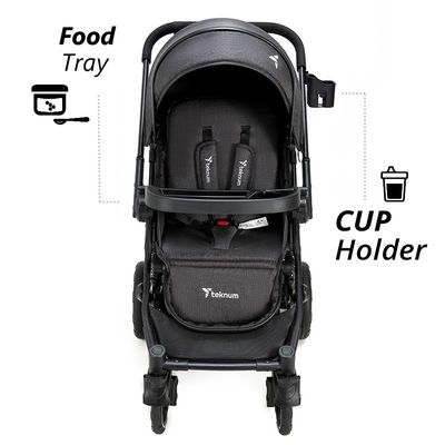 Teknum Reversible Moon Walk Stroller Black